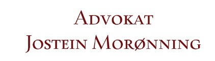 logo advokat Jostein Morønning