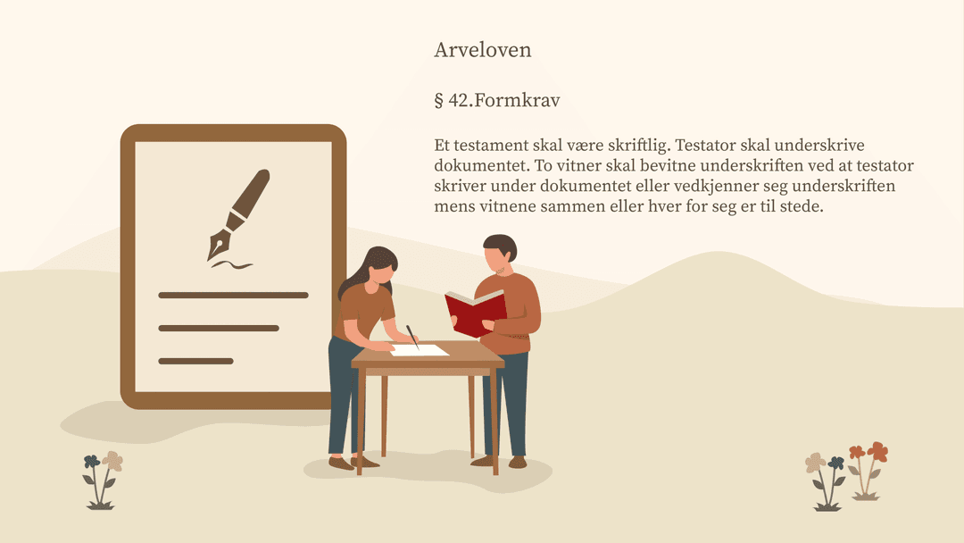 Klander Krav til gyldig testamente: Slik oppretter du det (regler, o.l.)